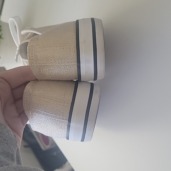 Sparkly Gold Sneakers - Picture 3 of 6